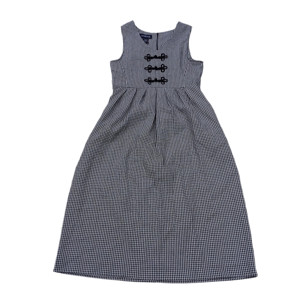 J. G. Hook Gigham Dress Sleeveless Black and White size 4 - Picture 3 of 13